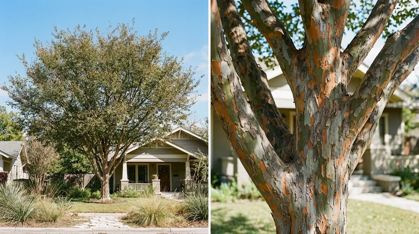 Lacebark Elm tree in a San Antonio landscape