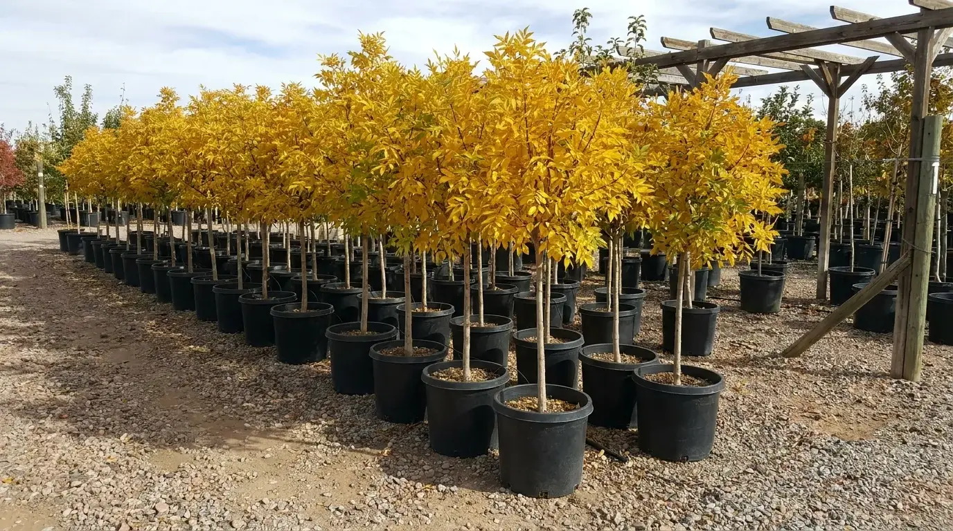 Arizona Ash growing at Alfaro Trees nursery