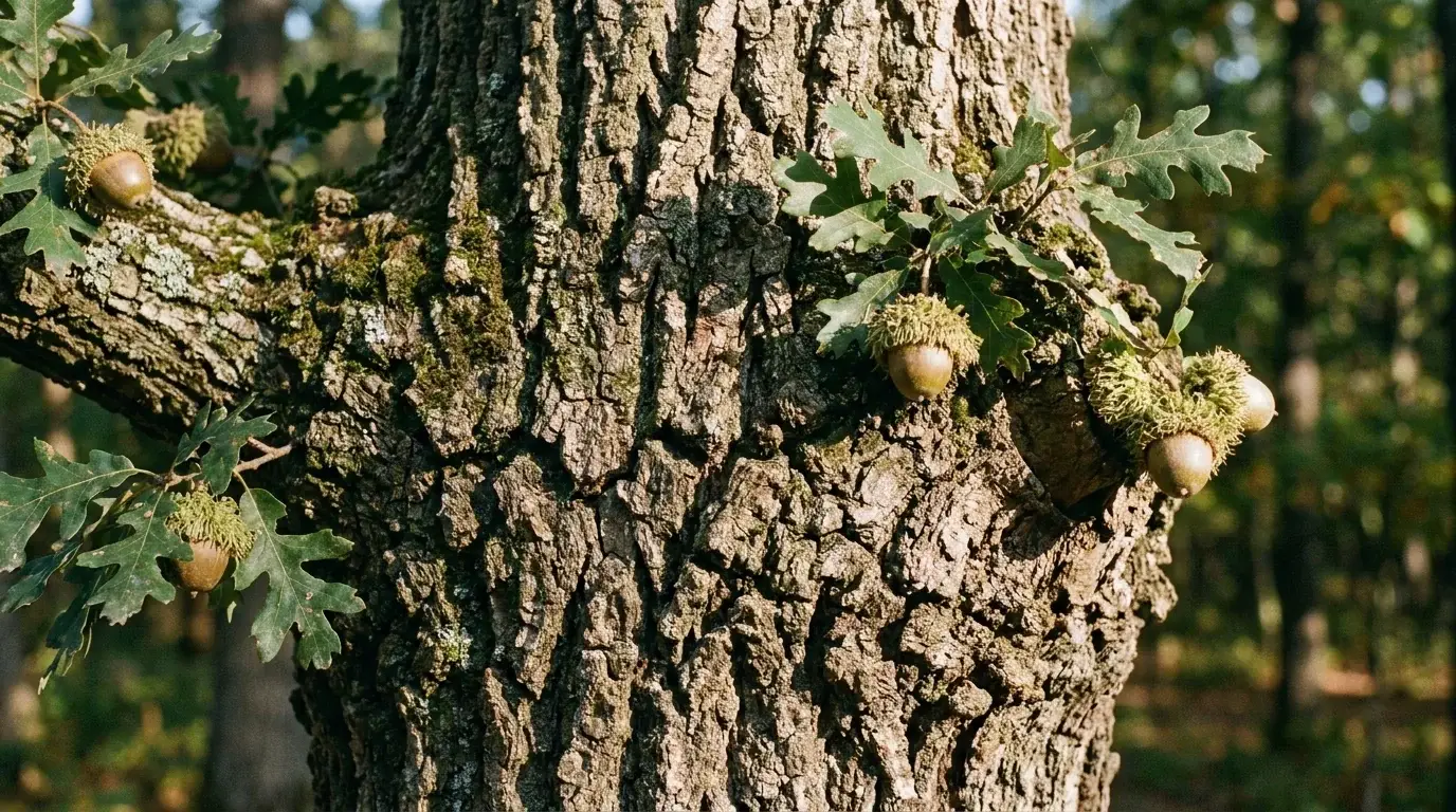 Burr Oak bark texture