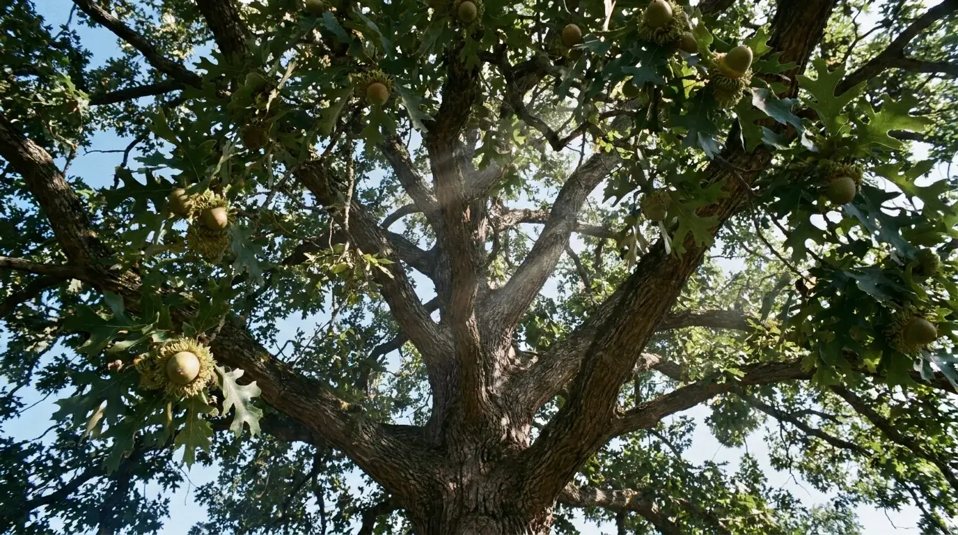 Burr Oak canopy from below
