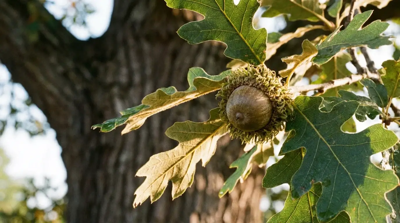 Burr Oak foliage detail