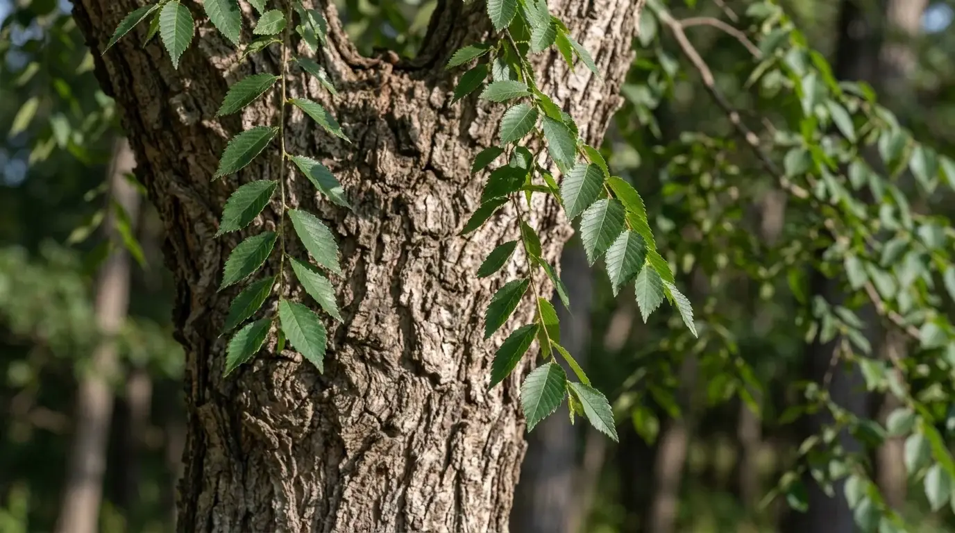 Cedar Elm bark texture