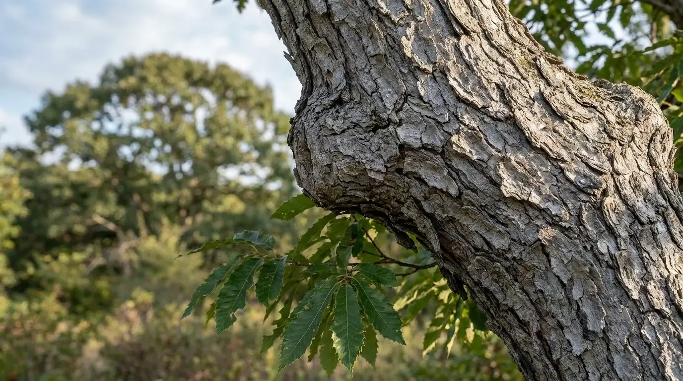 Chinquapin Oak bark texture