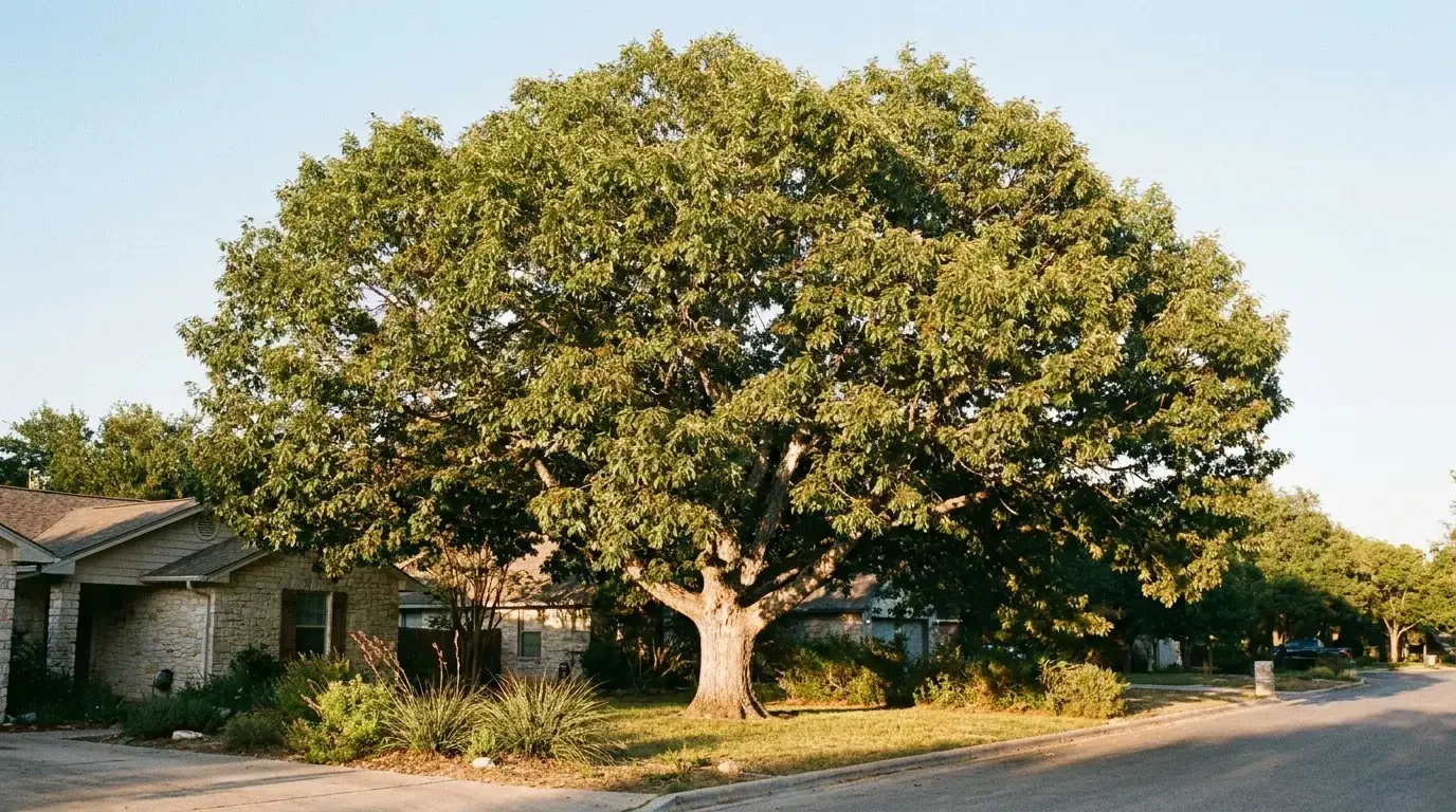 Mature Chinquapin Oak in landscape