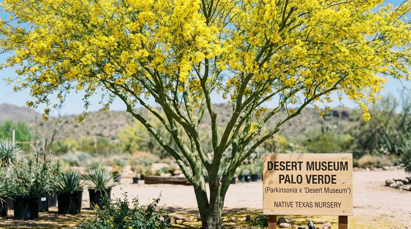 Desert Museum Palo Verde tree in a San Antonio landscape