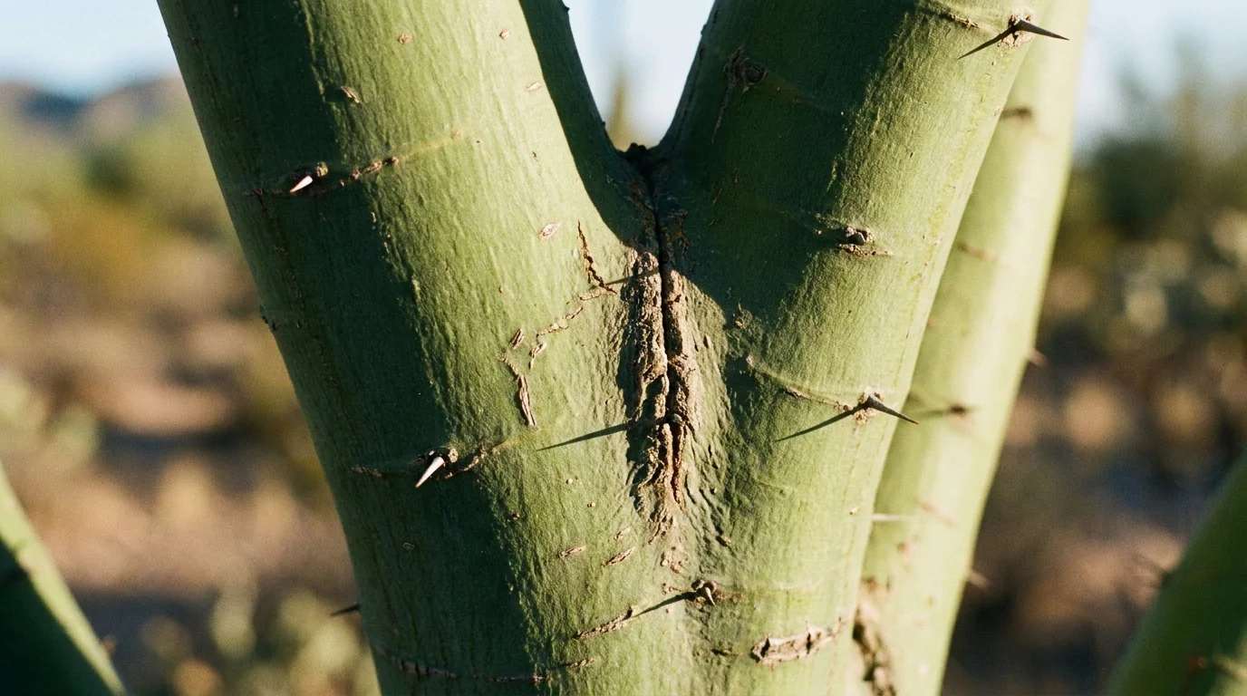 Desert Museum Palo Verde bark texture