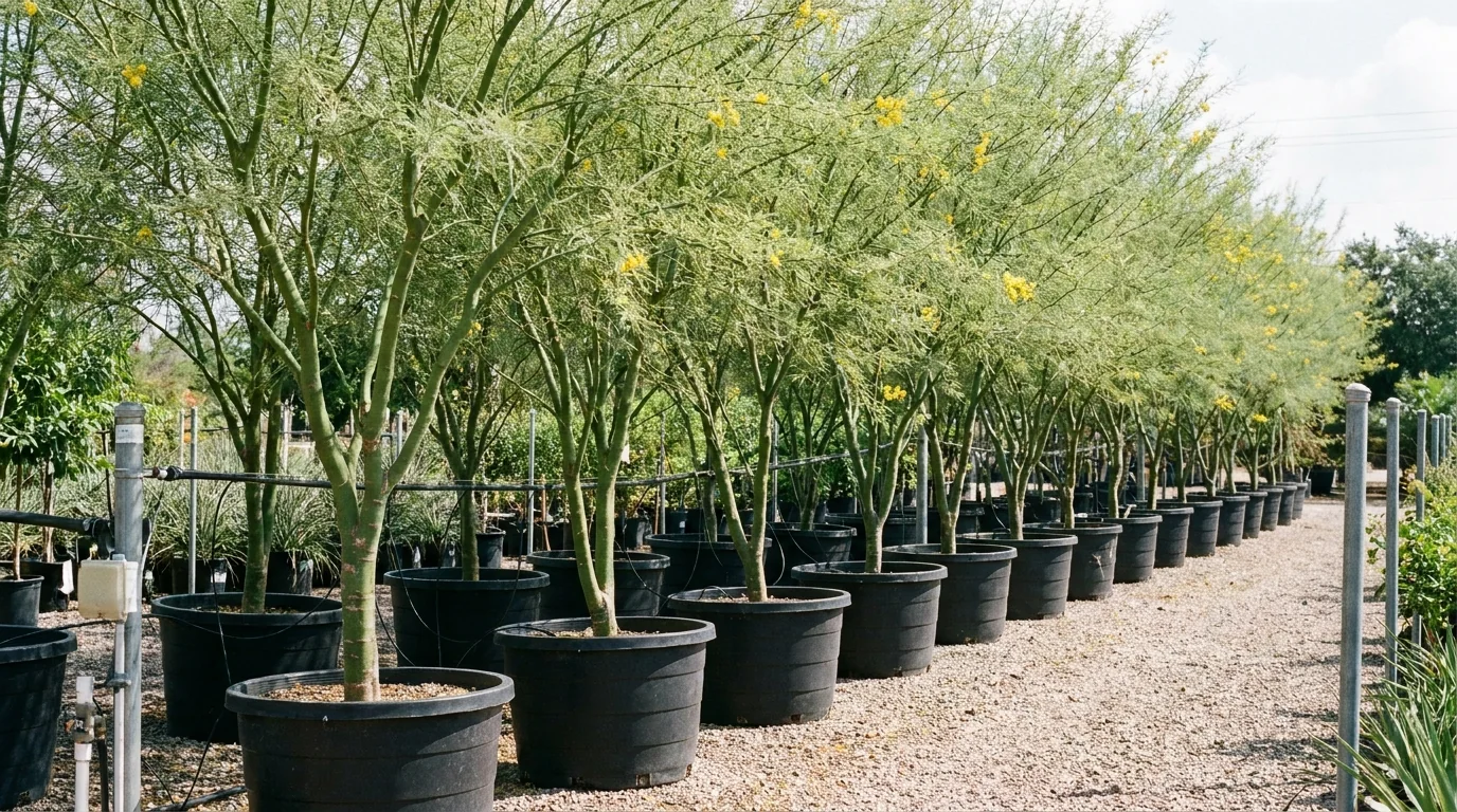 Desert Museum Palo Verde growing at Alfaro Trees nursery