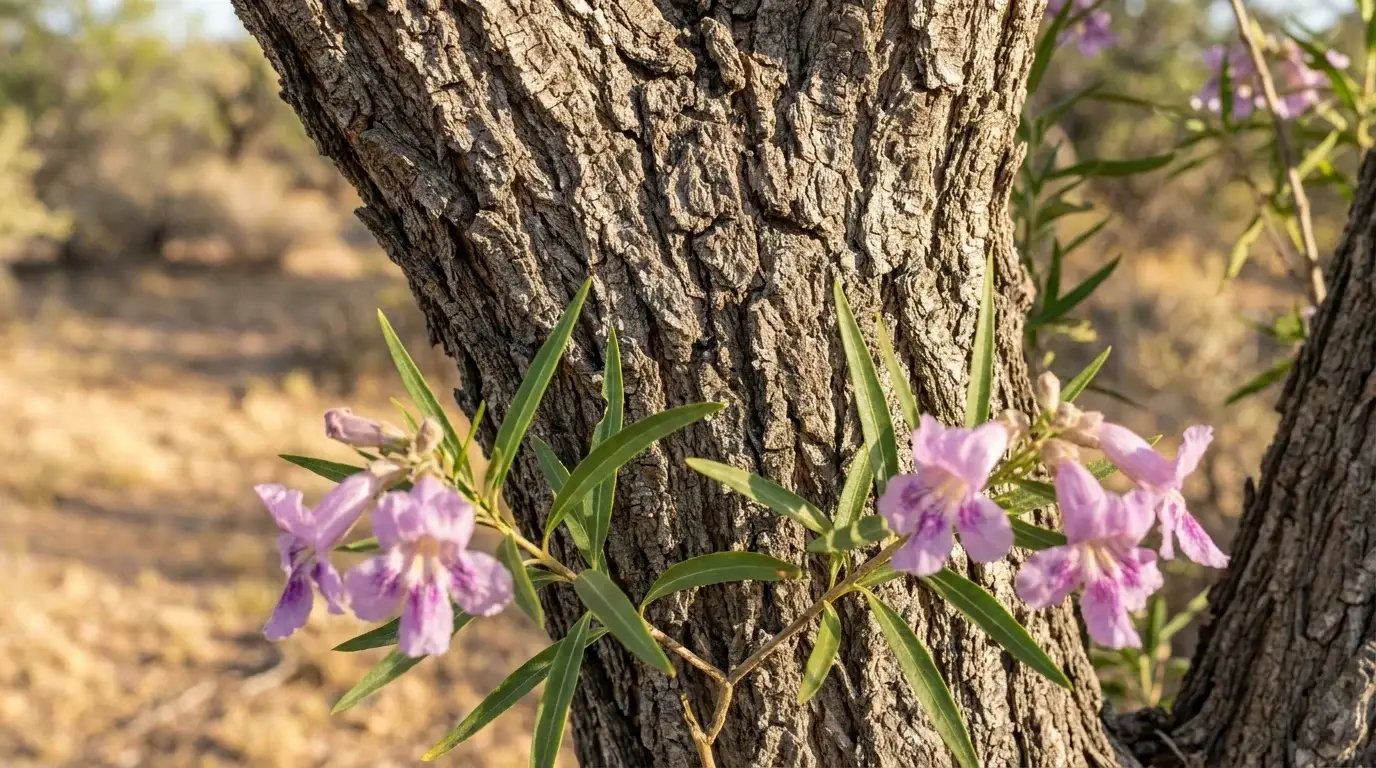 Desert Willow bark texture