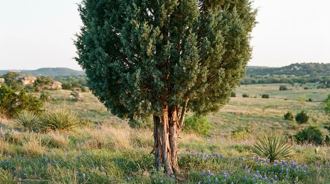 Mature Eastern Red Cedar in landscape