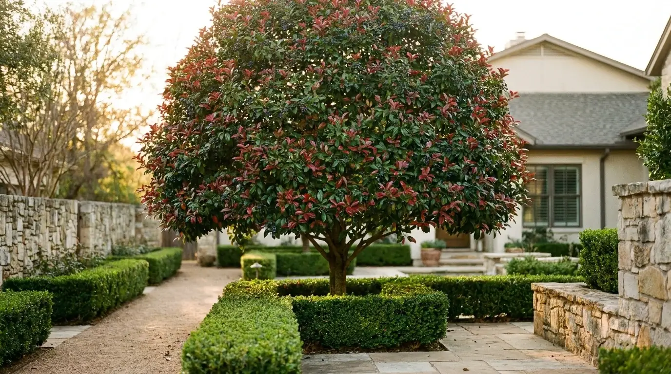 Mature Japanese Blueberry in landscape