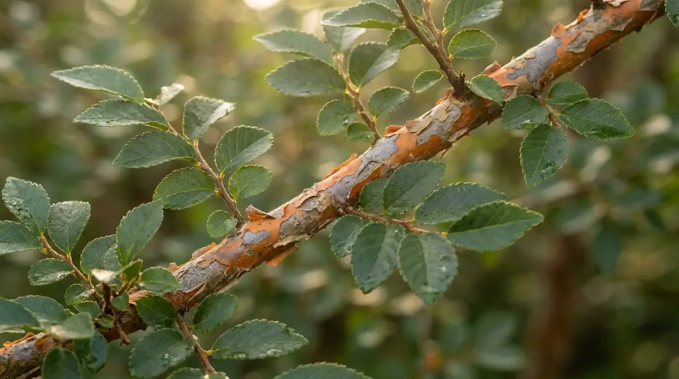 Lacebark Elm foliage detail