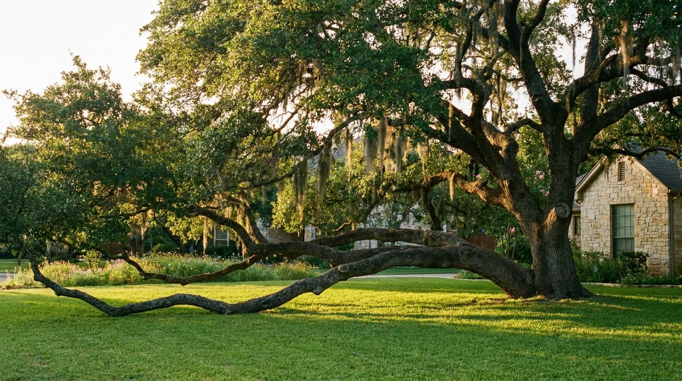 Mature Live Oak in landscape