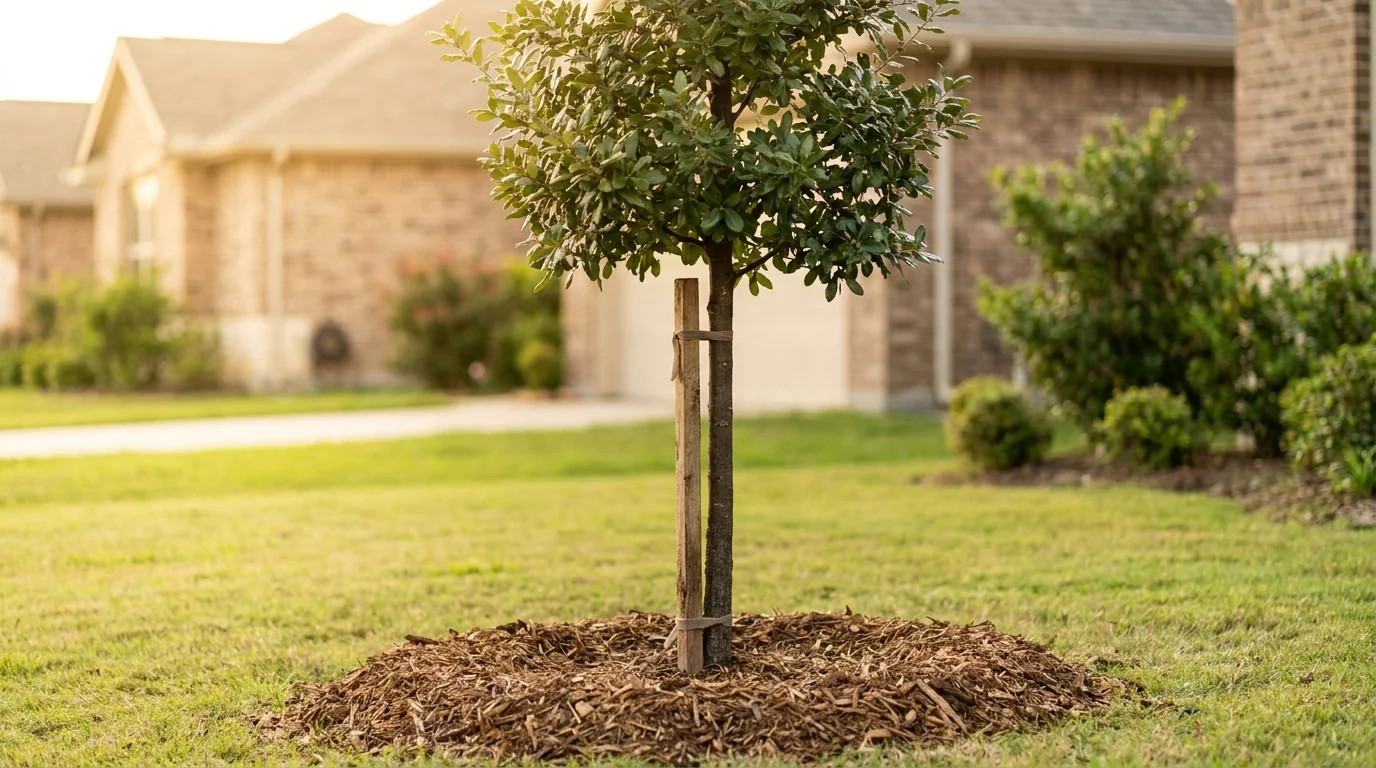 Young Live Oak recently planted