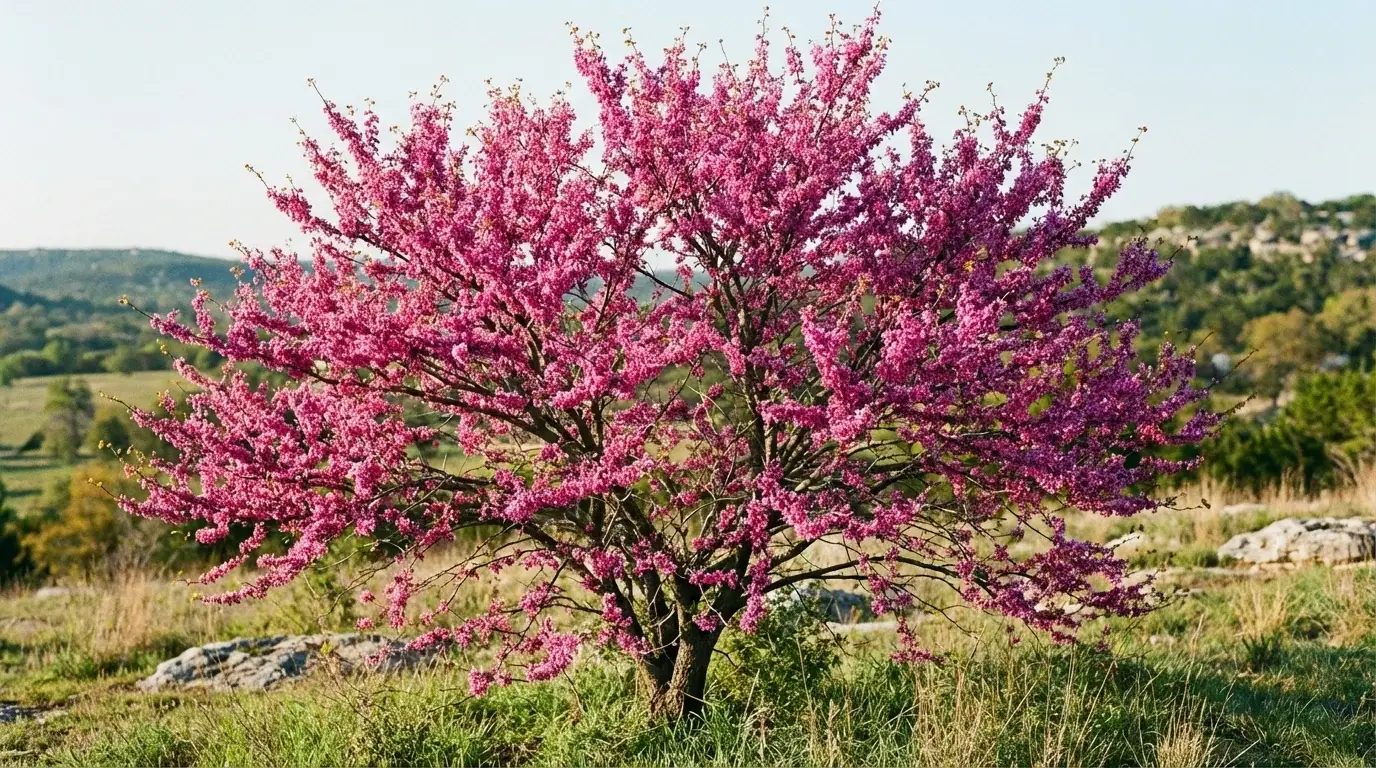 Texas Redbud tree in a San Antonio landscape