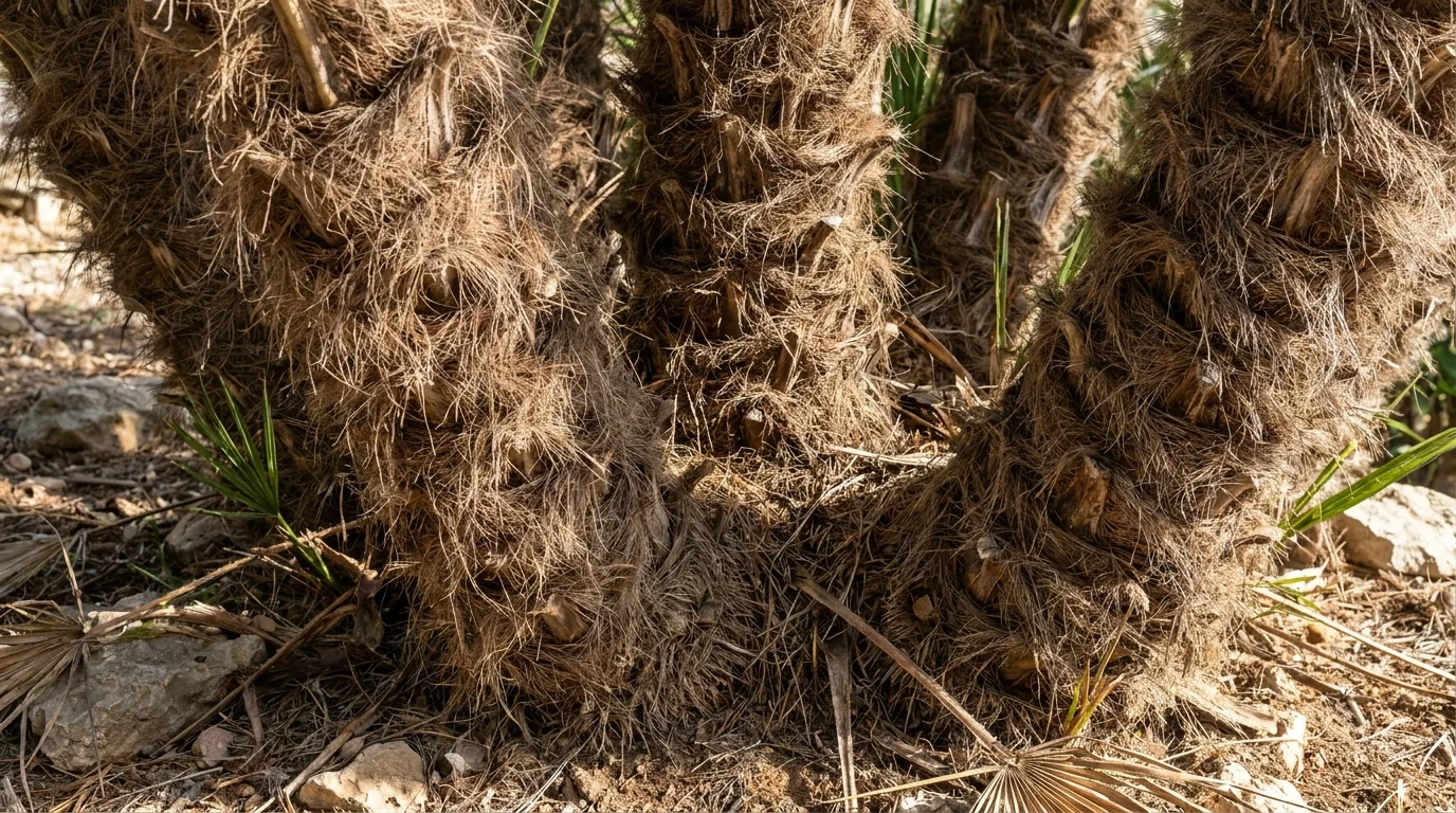 Mediterranean Fan Palm bark texture