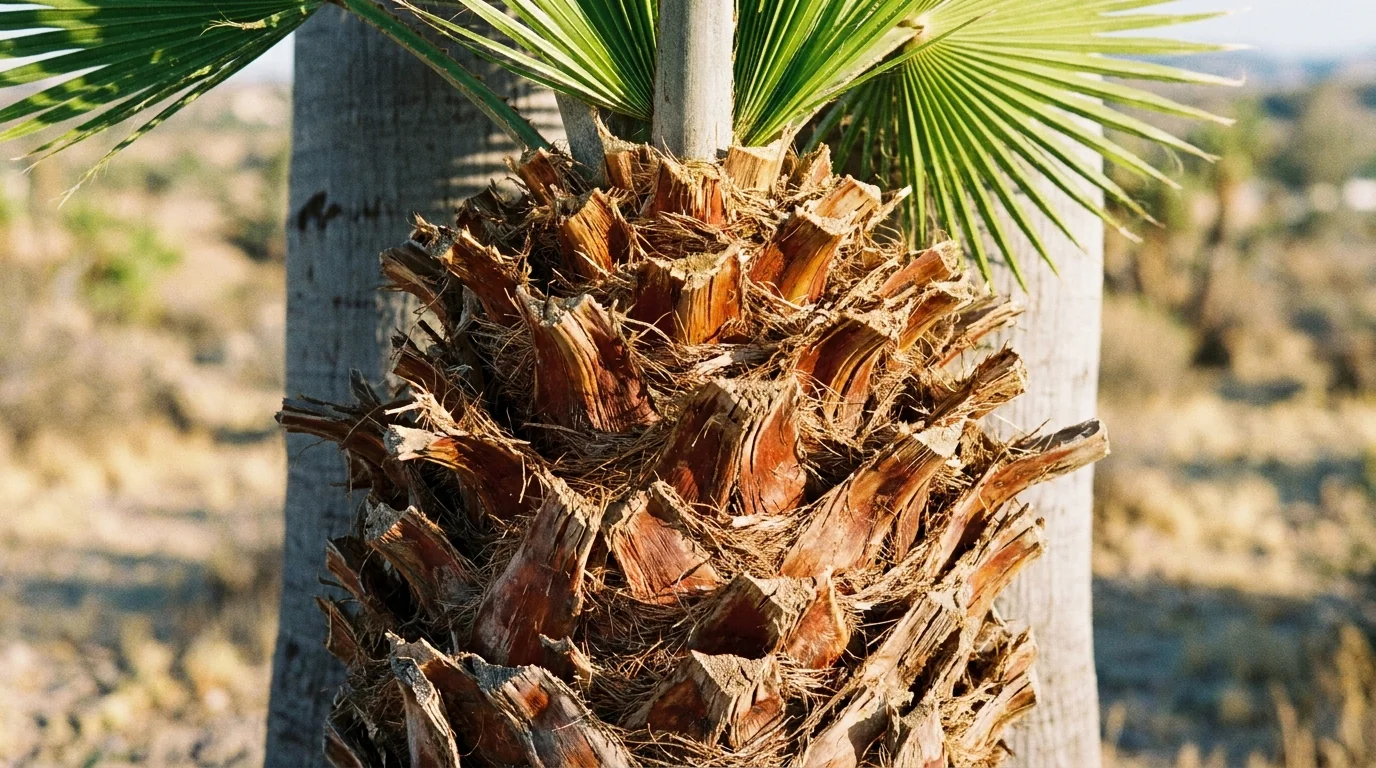 Mexican Fan Palm bark texture