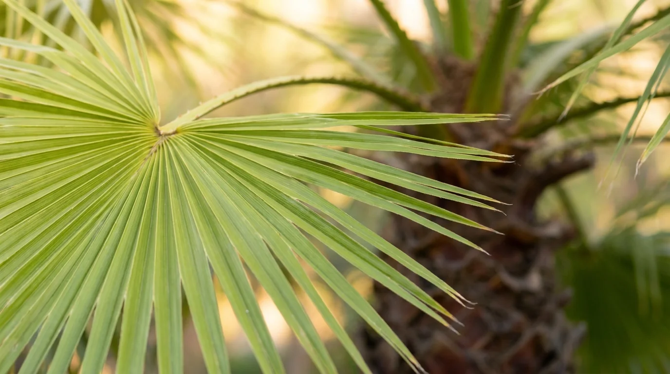 Mexican Fan Palm foliage detail