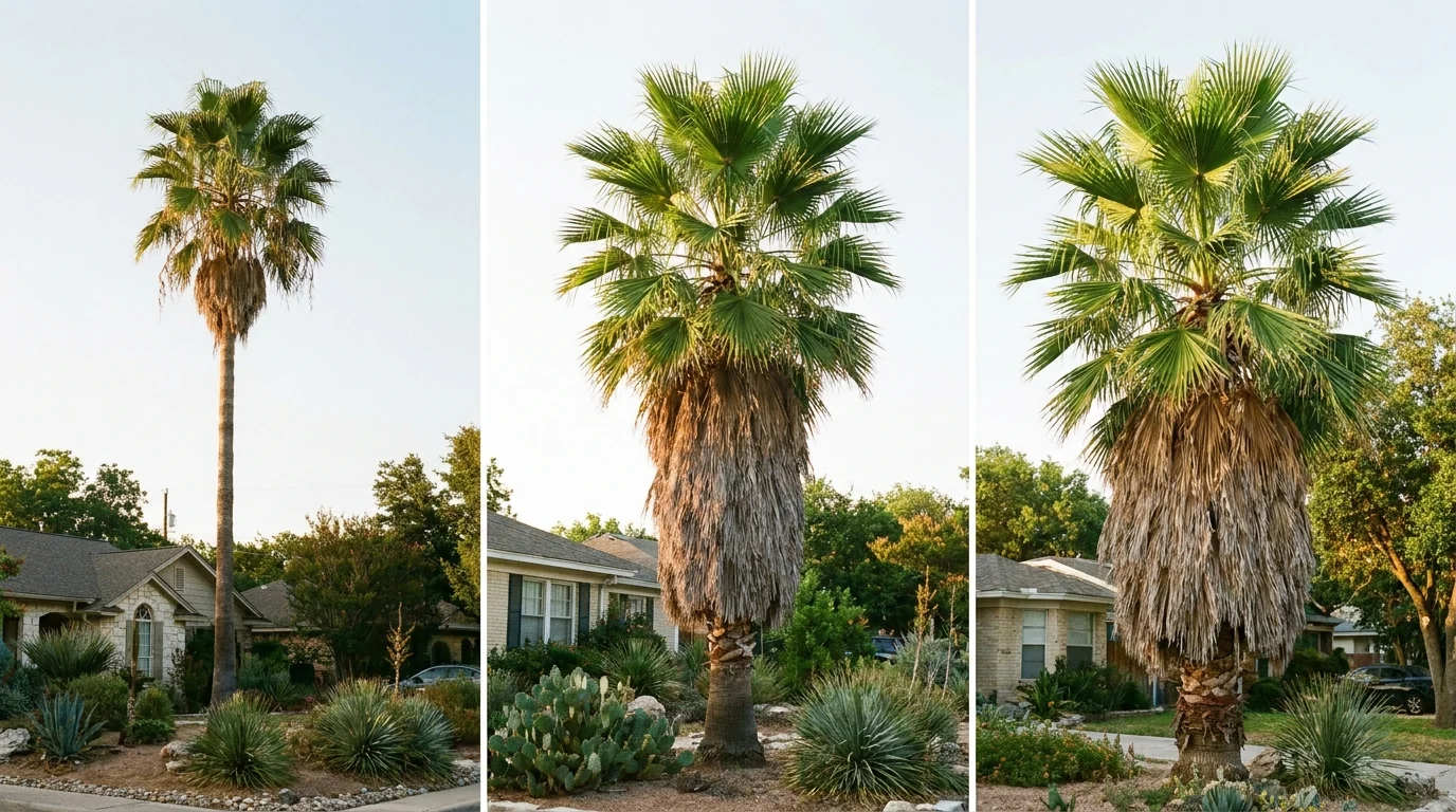 Mature Mexican Fan Palm in landscape