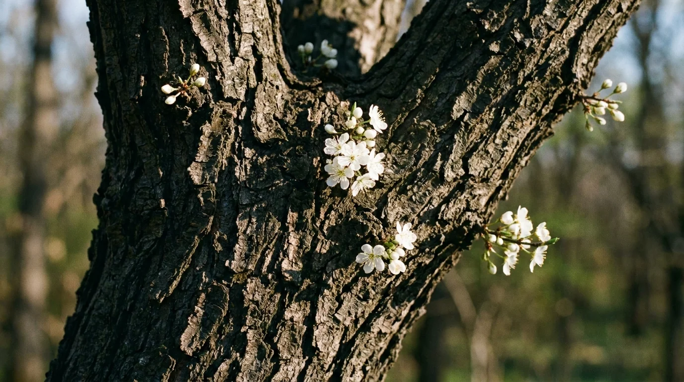 Mexican Plum bark texture