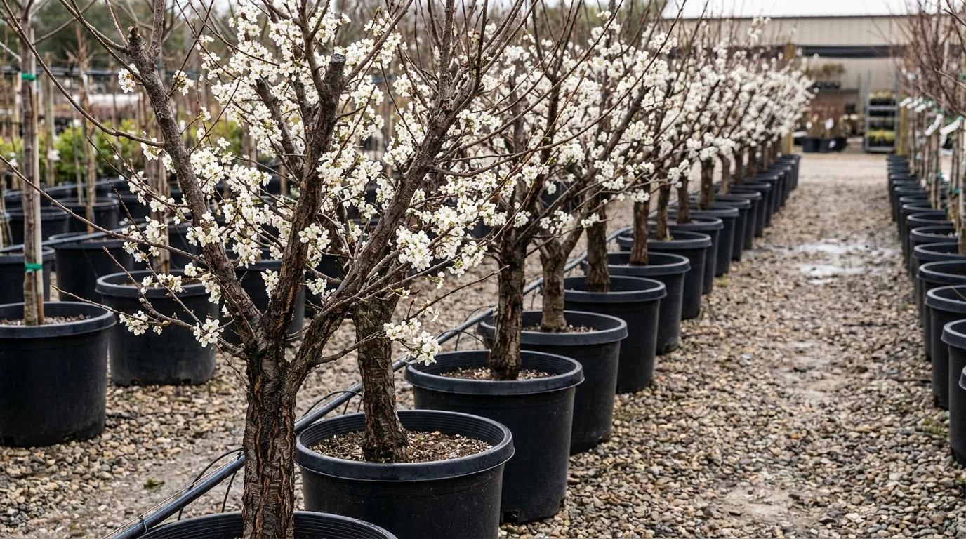 Mexican Plum growing at Alfaro Trees nursery