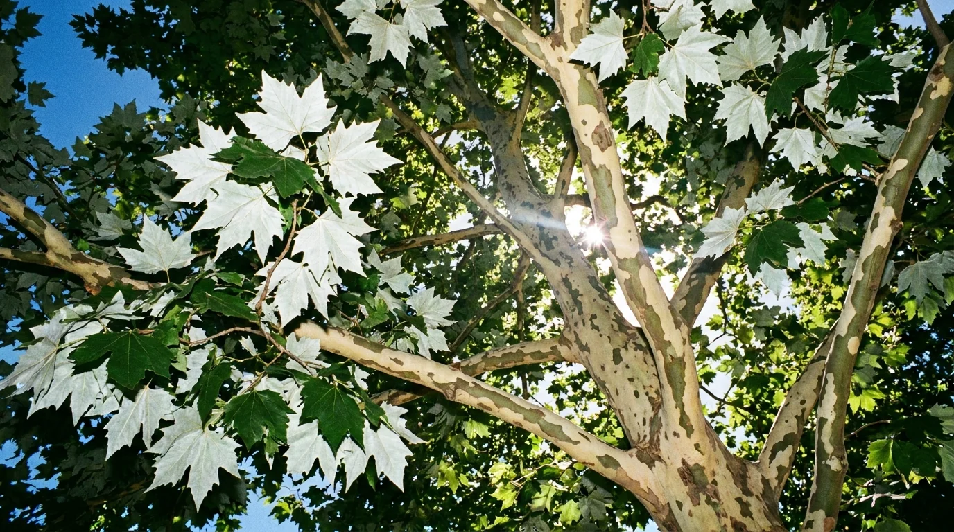 Mexican Sycamore canopy from below