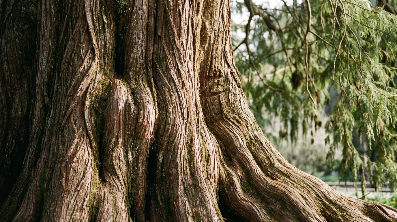 Montezuma Cypress bark texture