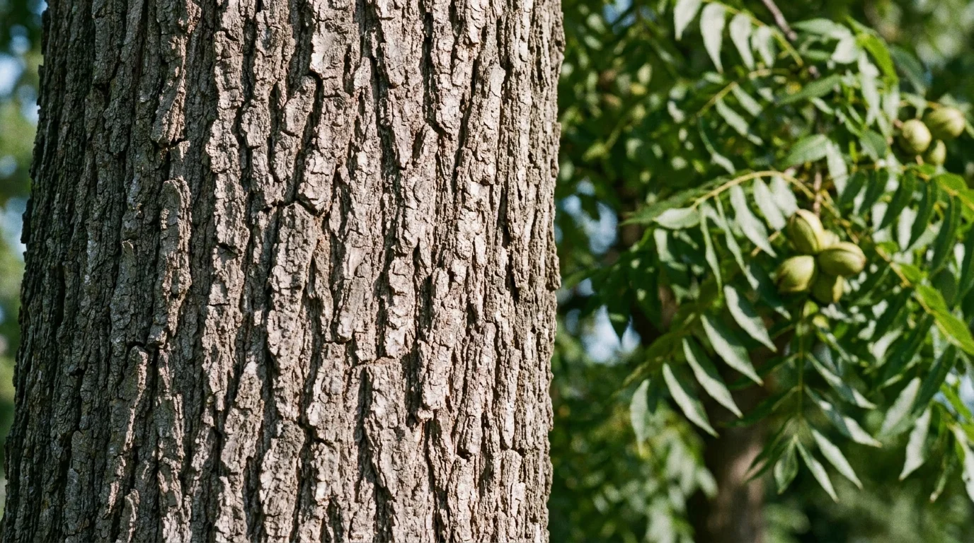 Pecan bark texture