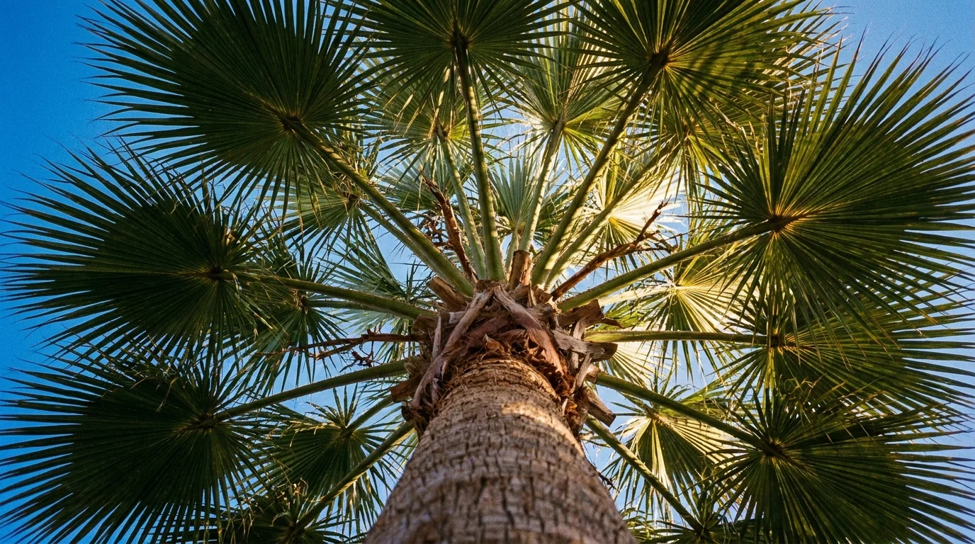 Sabal Palm canopy from below