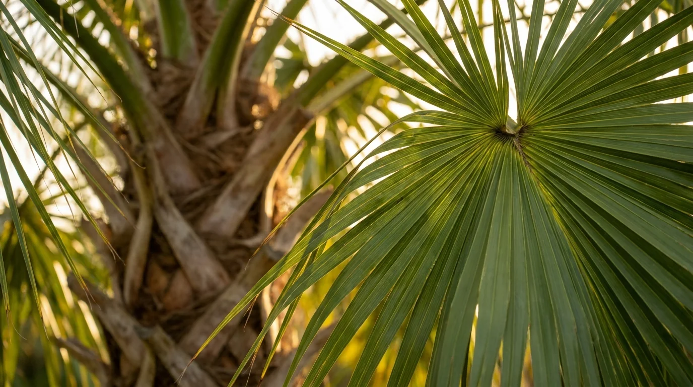Sabal Palm foliage detail