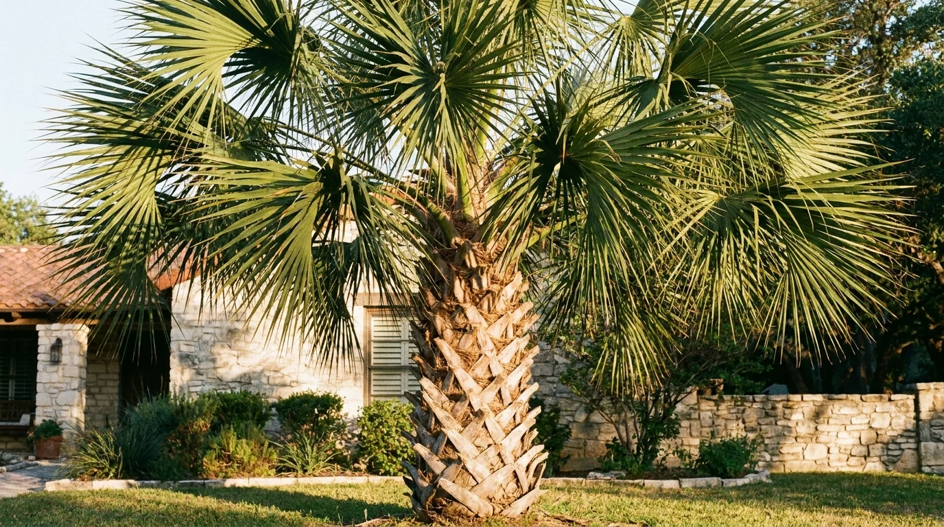 Mature Sabal Palm in landscape