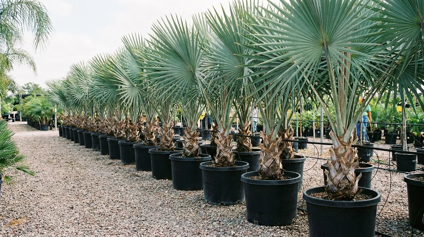 Sabal Palm growing at Alfaro Trees nursery