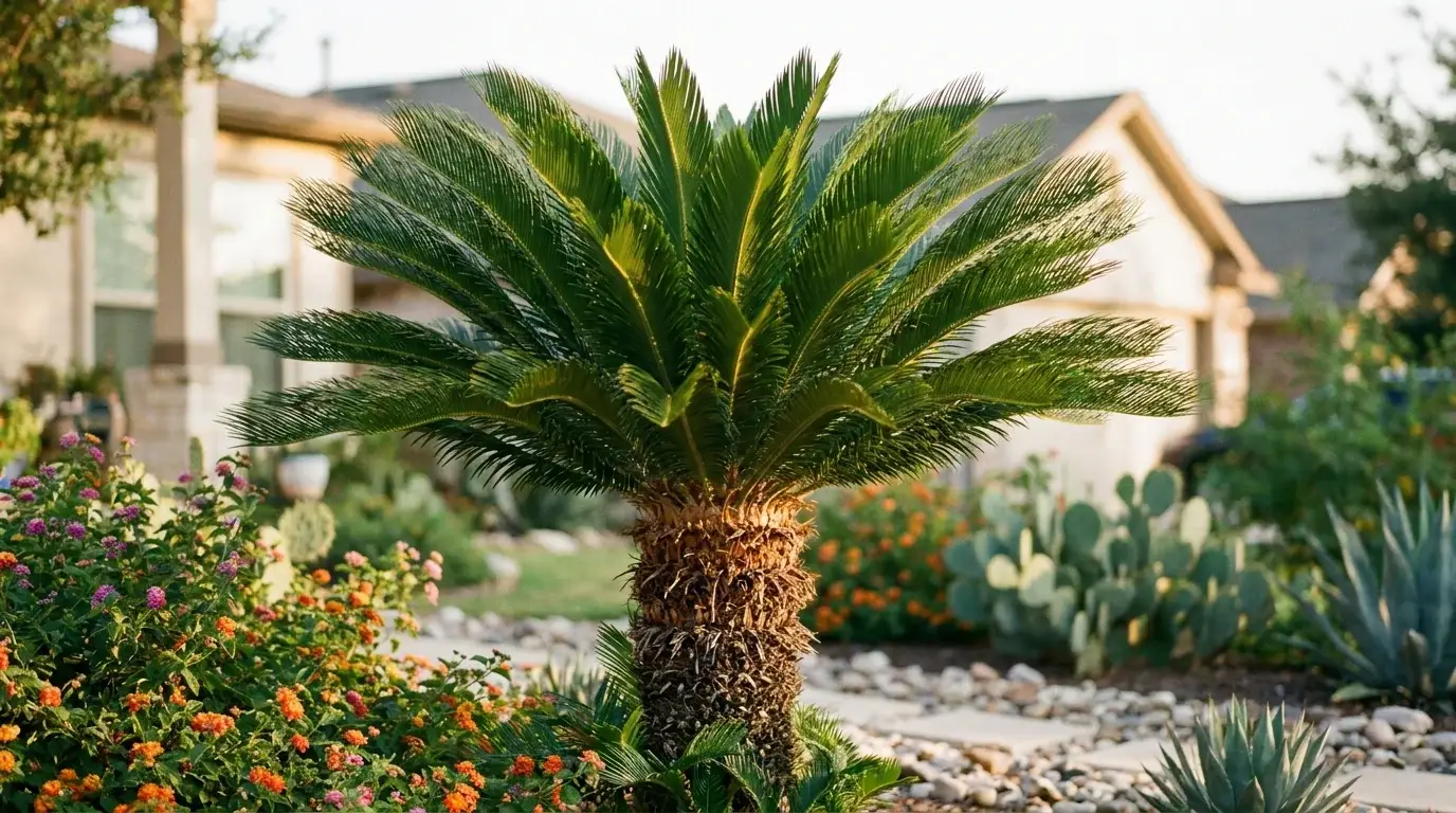 Mature Sago Palm in landscape