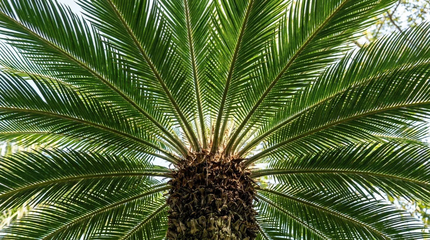Sago Palm canopy from below
