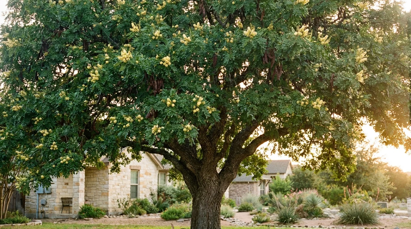 Mature Texas Ebony in landscape