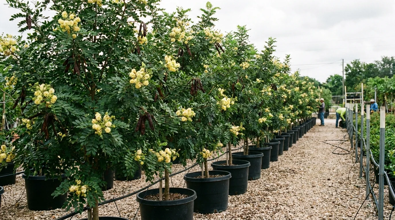 Texas Ebony growing at Alfaro Trees nursery