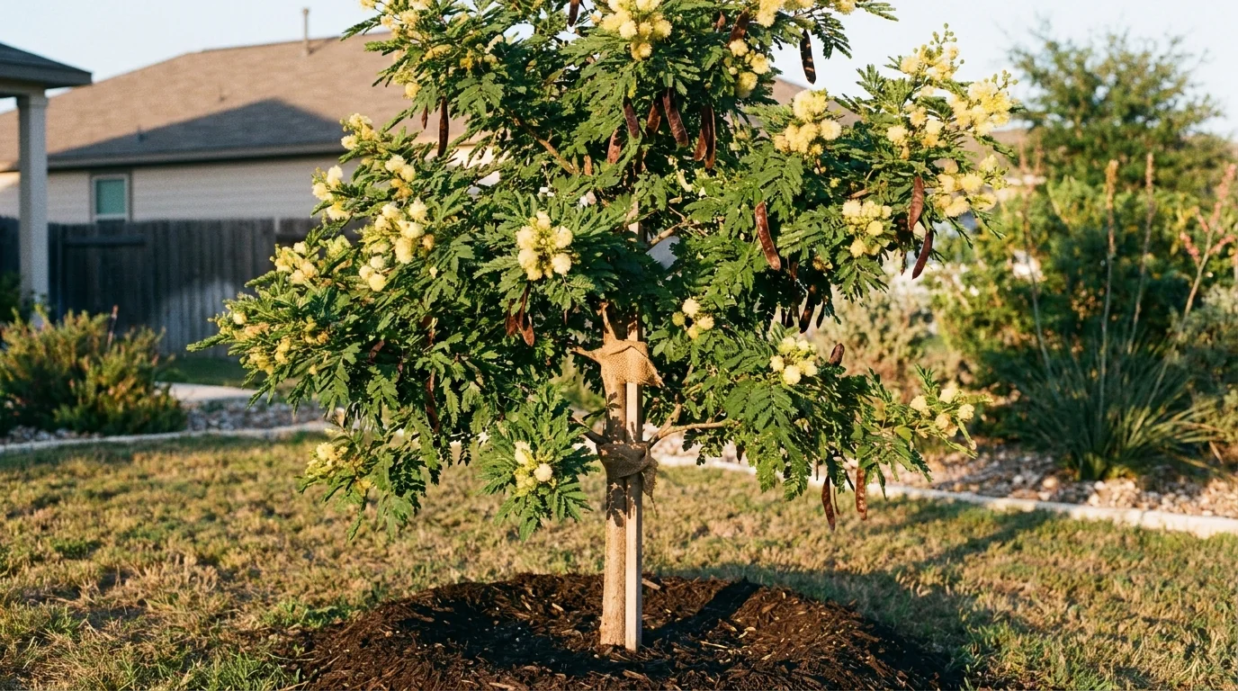 Young Texas Ebony recently planted
