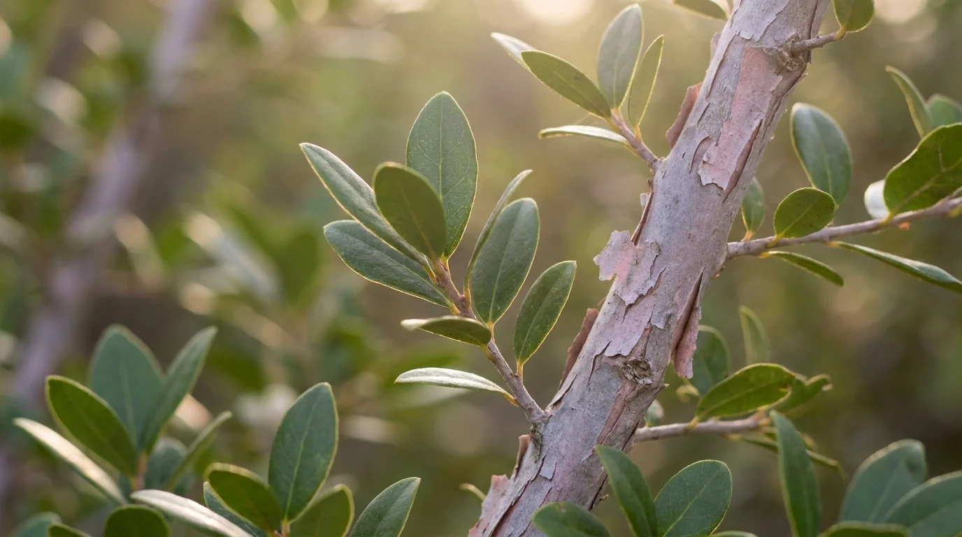 Texas Persimmon foliage detail