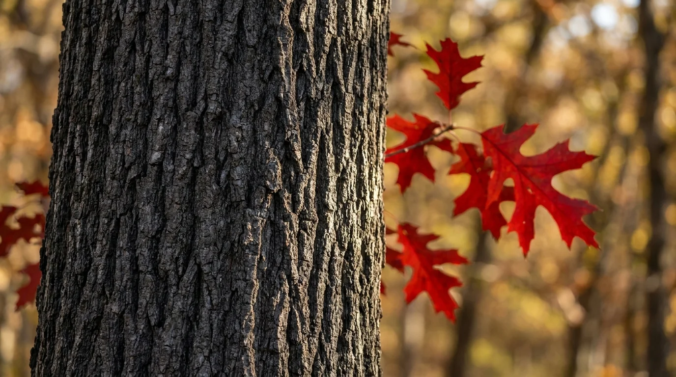 Texas Red Oak bark texture