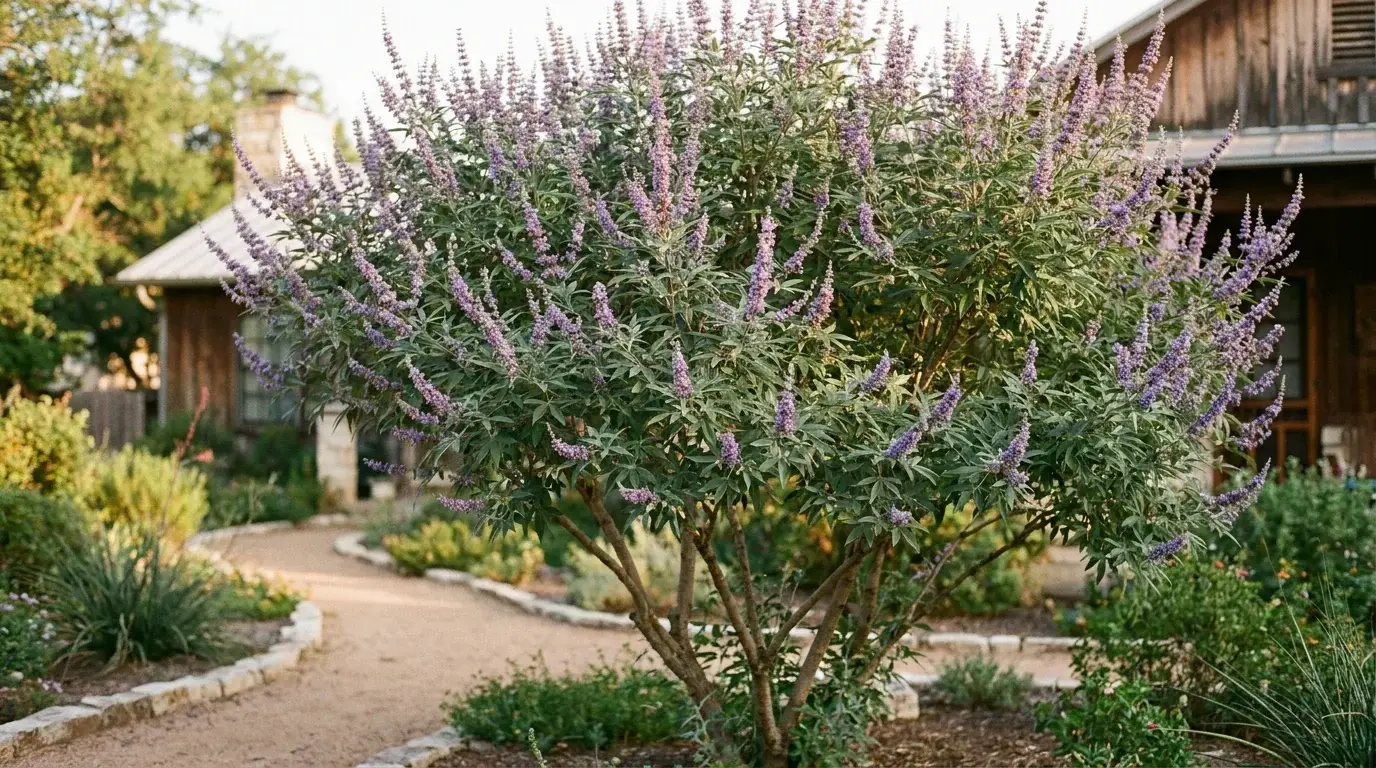 Mature Vitex in landscape