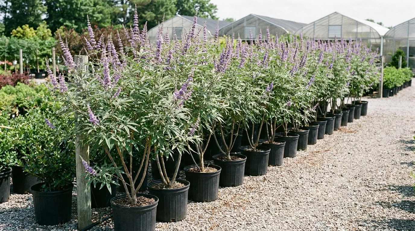 Vitex growing at Alfaro Trees nursery