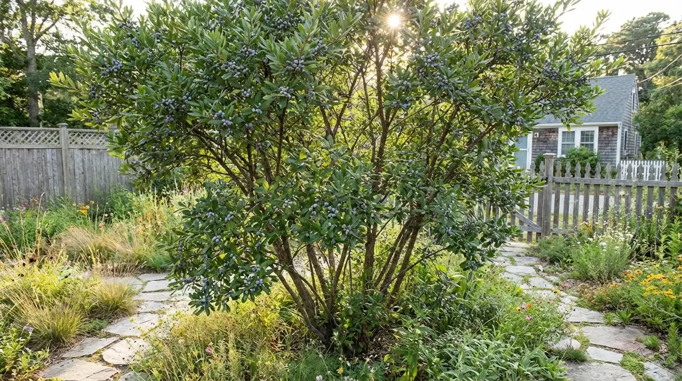 Wax Myrtle tree in a San Antonio landscape