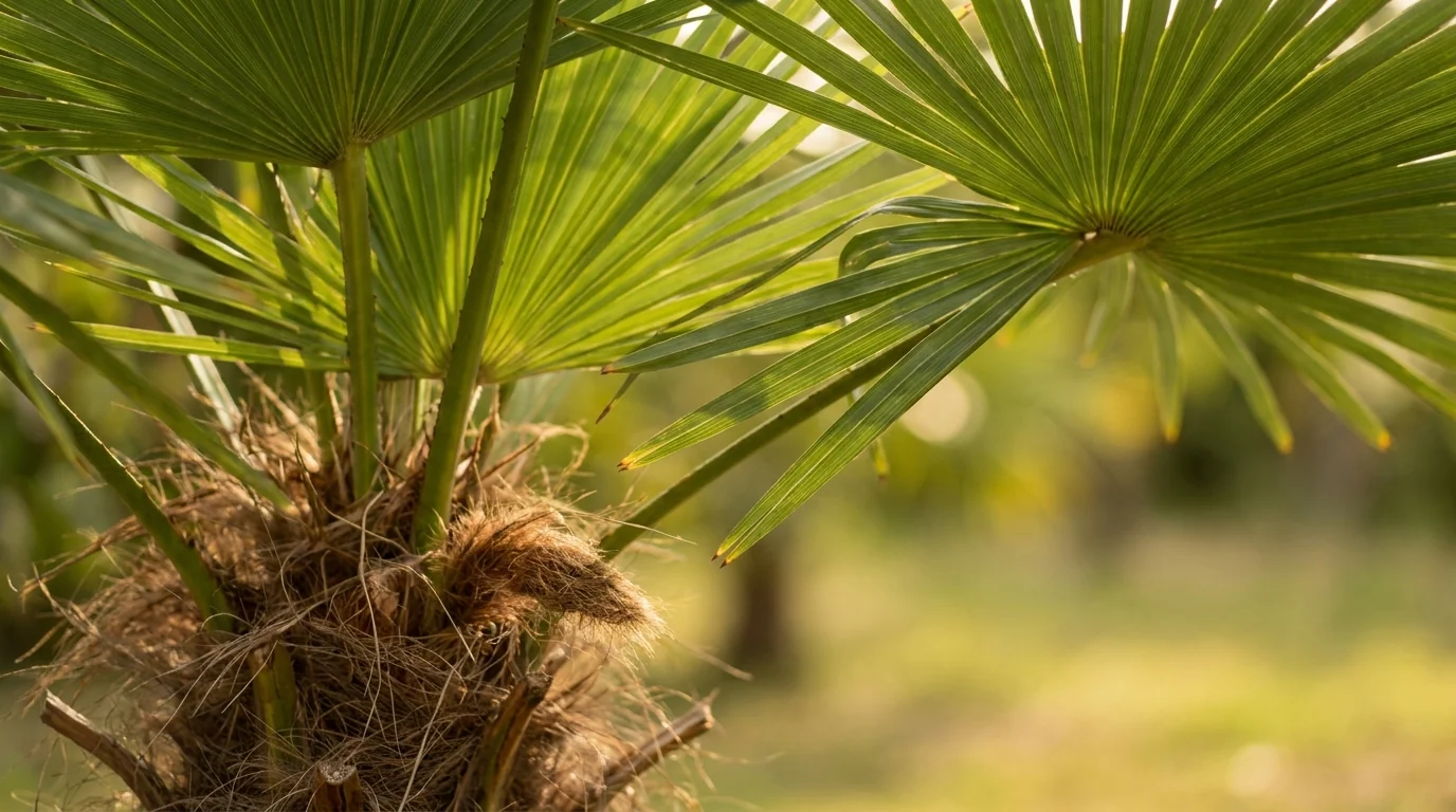 Windmill Palm foliage detail