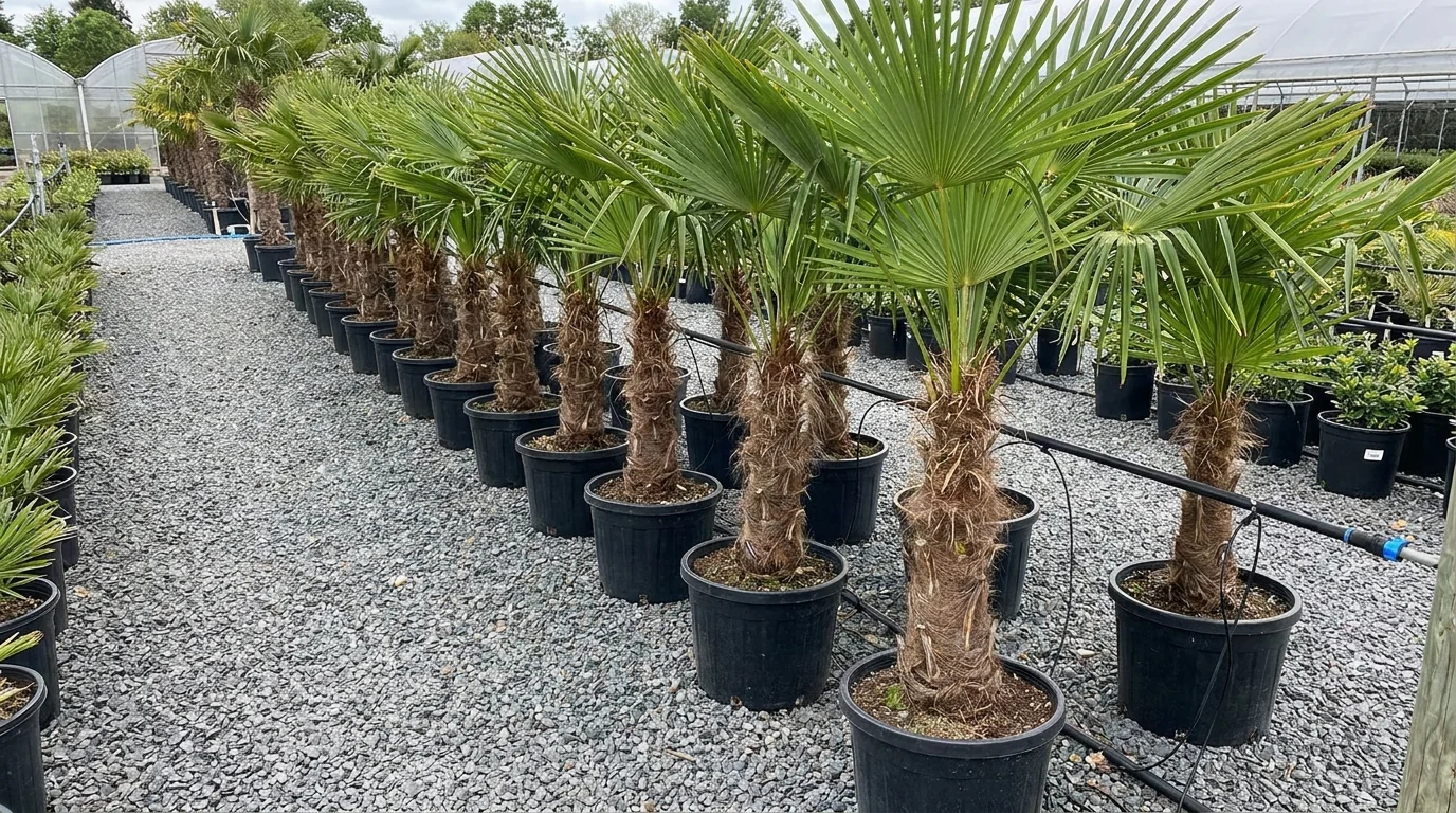 Windmill Palm growing at Alfaro Trees nursery
