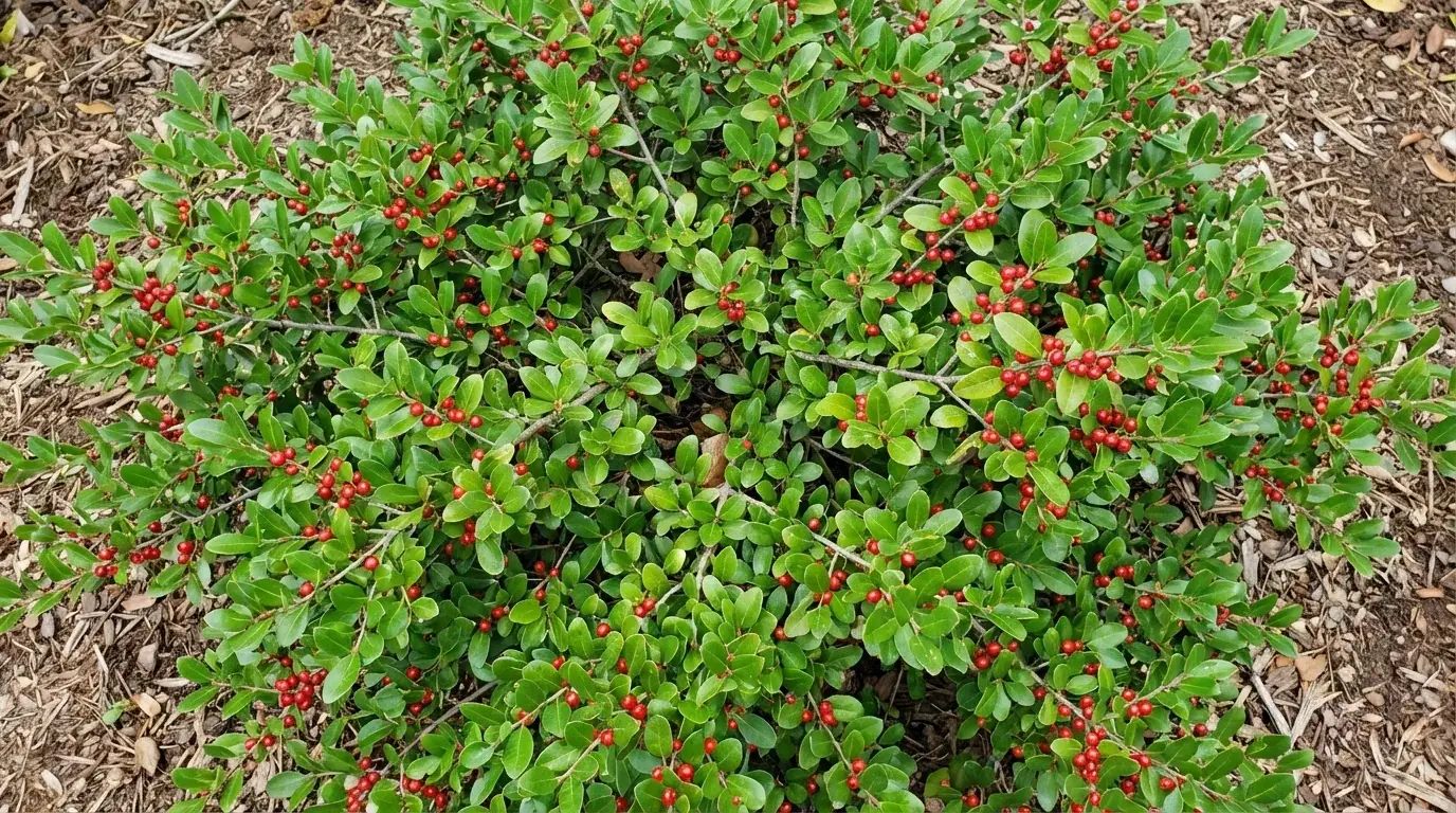 Yaupon Holly canopy from below